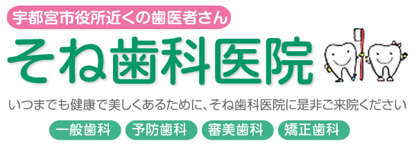 宇都宮市役所近くの歯医者さん そね歯科医院 いつまでも健康で美しくあるために、そね歯科医院に是非ご来院ください